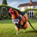 H Style Cat Harness on Chicken